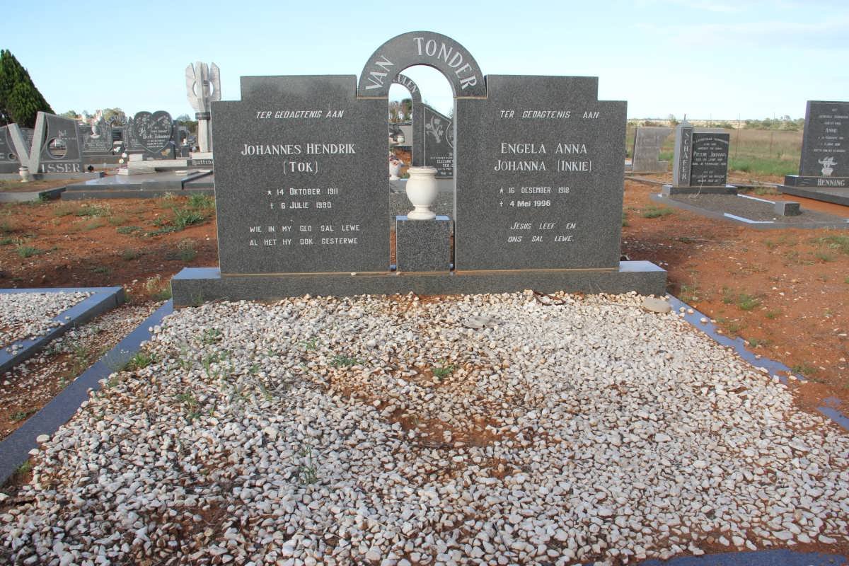 TONDER Johannes Hendrik, van 1911-1990 &amp; Engela Anna Johanna 1918-1996