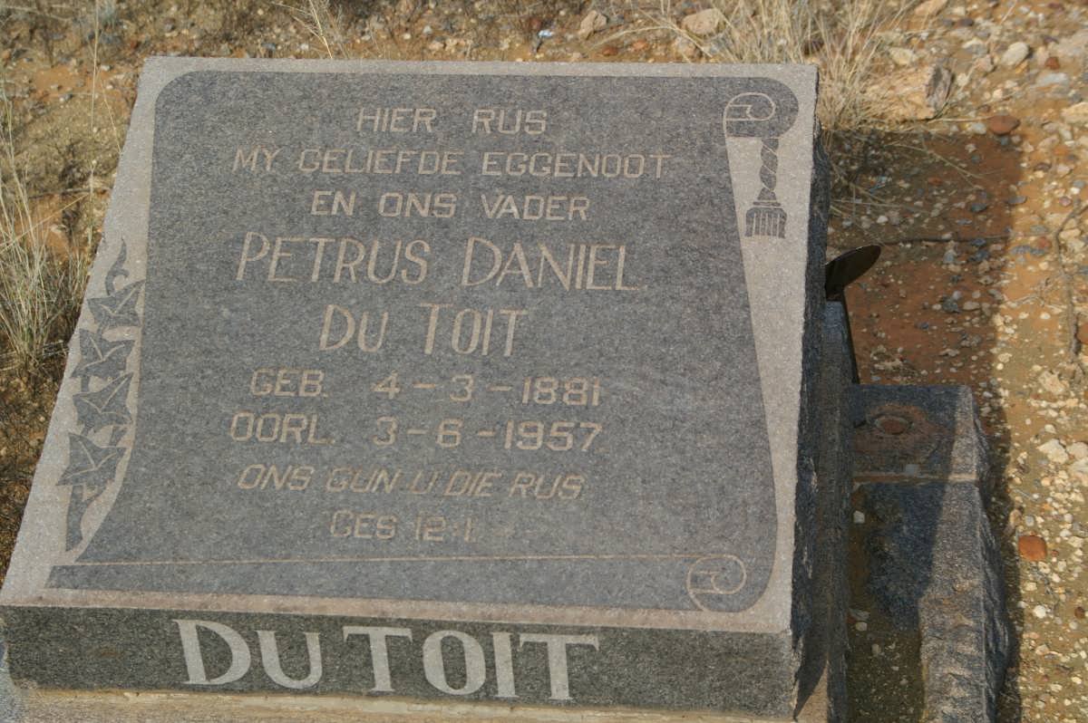 TOIT Petrus Daniel, du 1881-1957