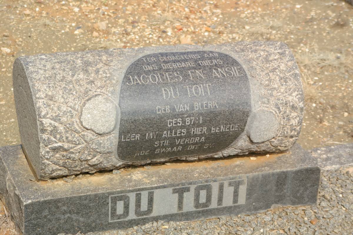TOIT Jacques, du &amp; Ansie van BLERK