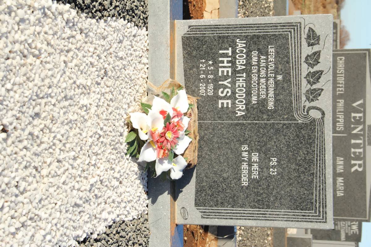 THEYSE Jacoba Theodora 1920-2007