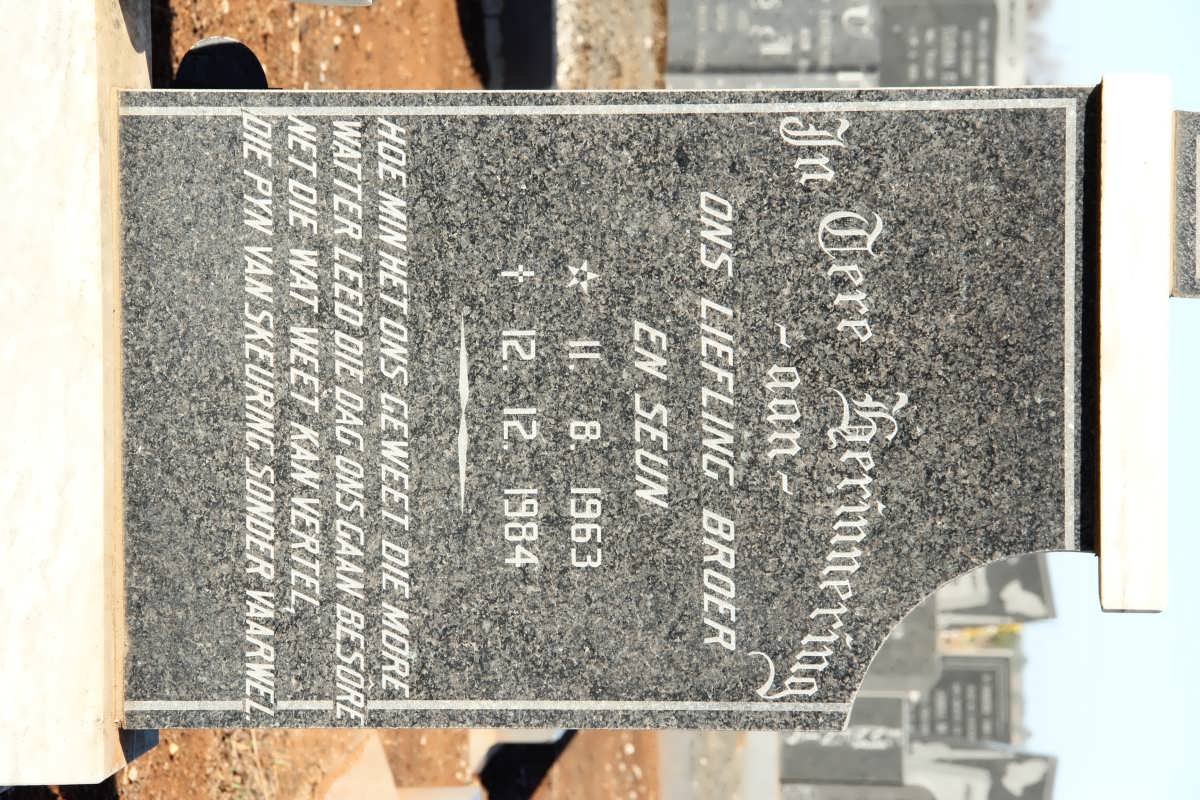 TREURNICH Lammetjie 1963-1984