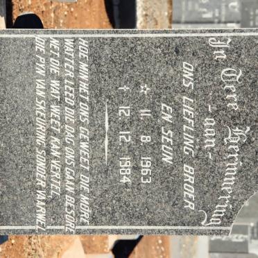TREURNICH Lammetjie 1963-1984