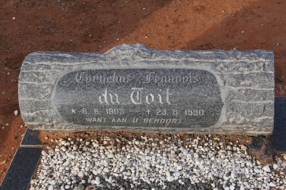 TOIT Cornelius Francois, du 1903-1990