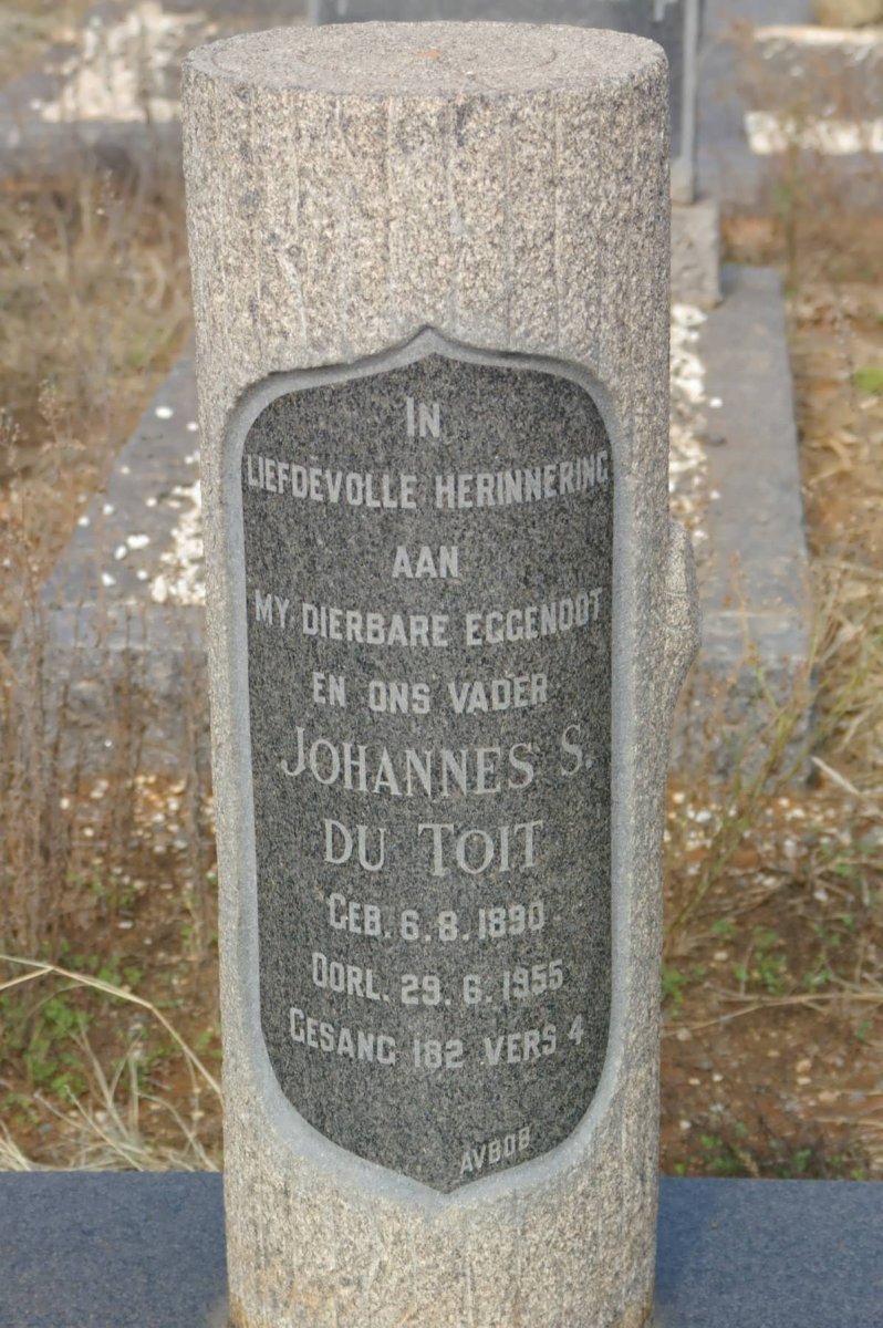 TOIT Johannes S., du 1890-1955