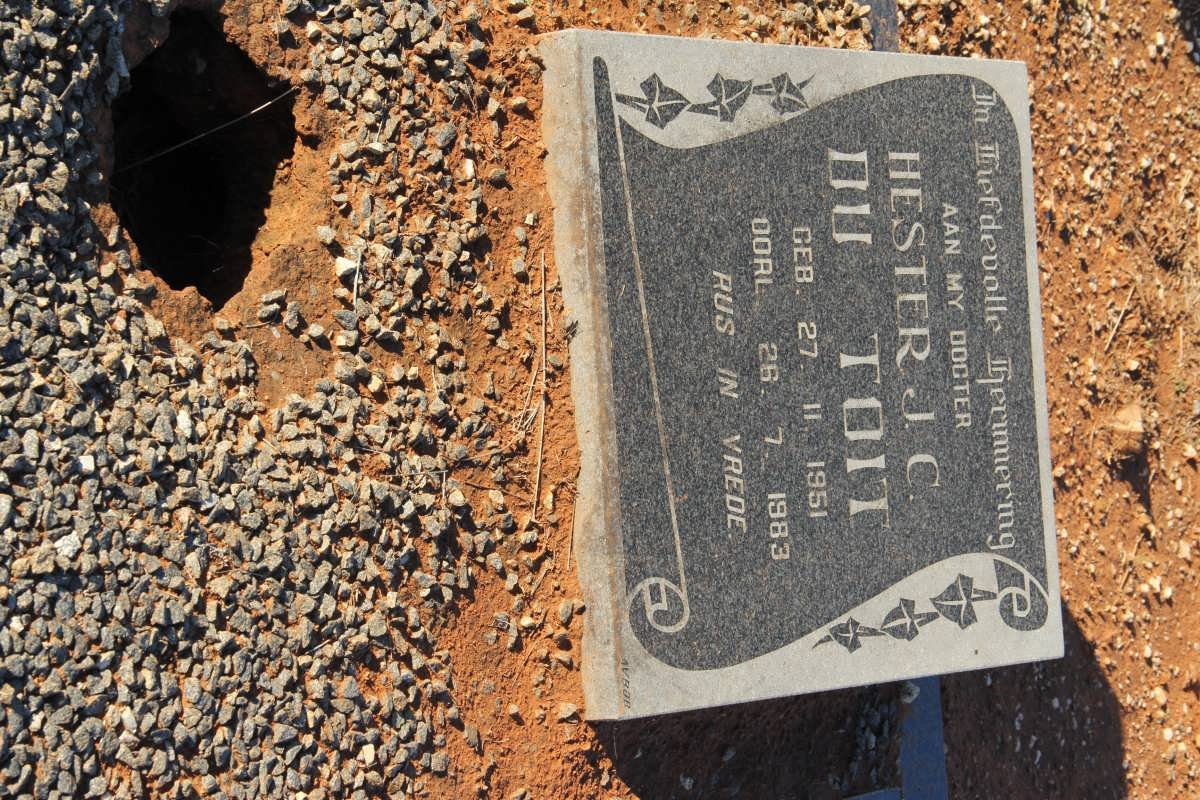 TOIT Hester J.C., du 1951-1983