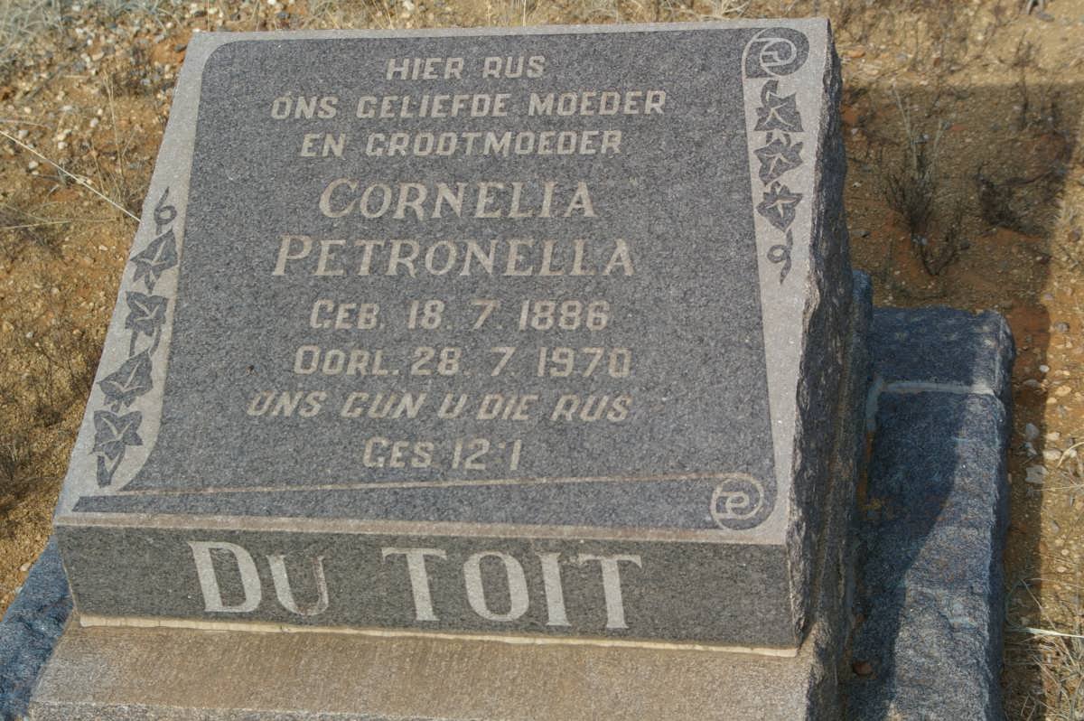 TOIT Cornelia Petronella, du 1886-1970