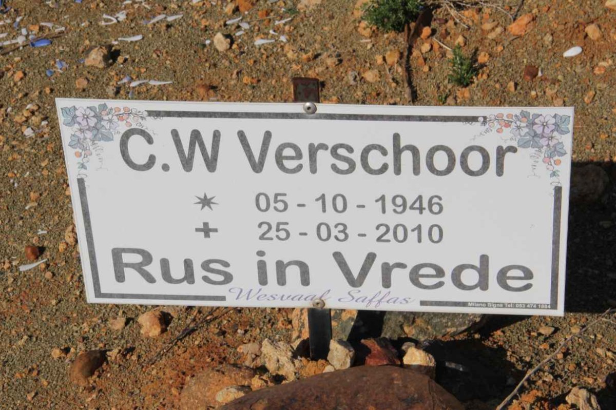 VERSCHOOR C.W. 1946-2010