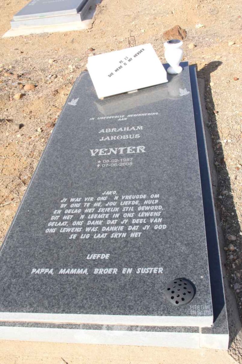 VENTER Abraham Jakobus 1987-2008