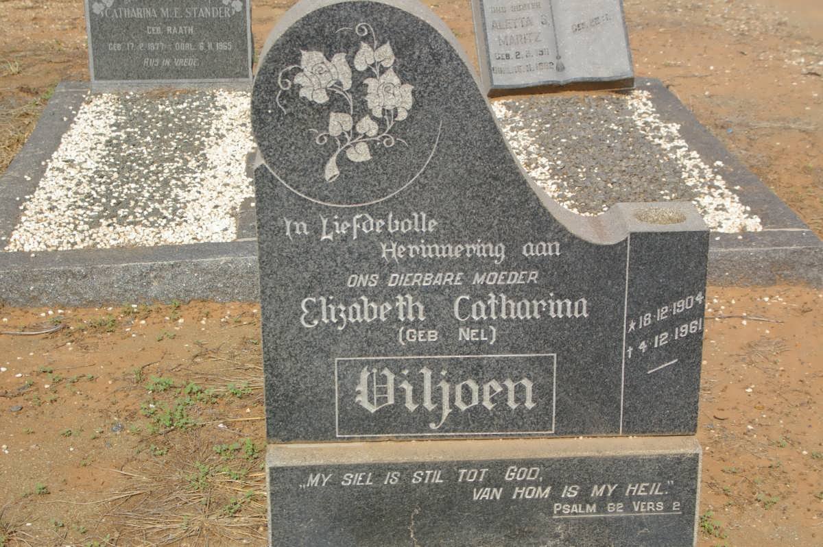 VILJOEN Elizabeth Catharina nee NEL 1904-1961