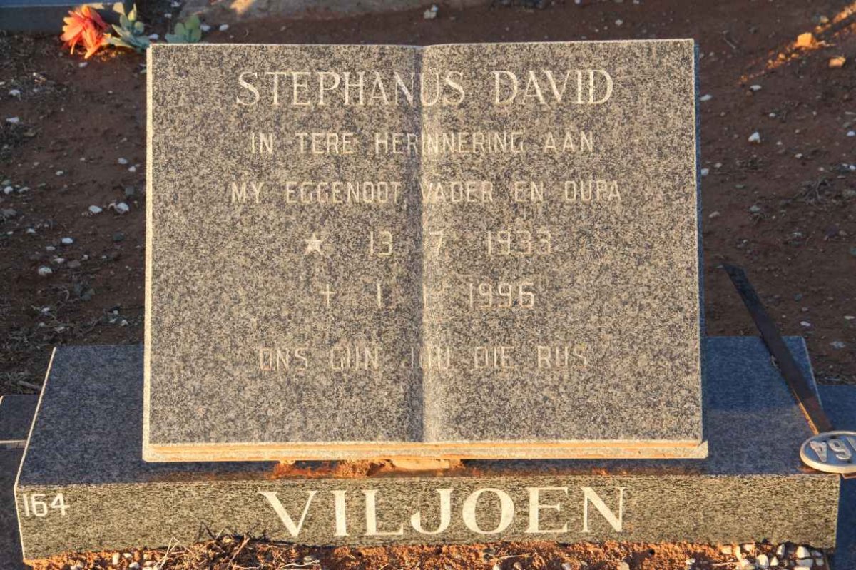 VILJOEN Stephanus David 1933-1996
