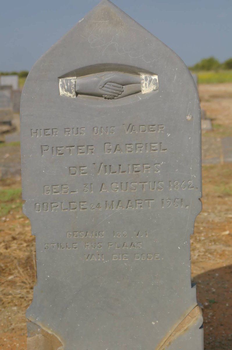 VILLIERS Pieter Gabriel, de 1862-1951