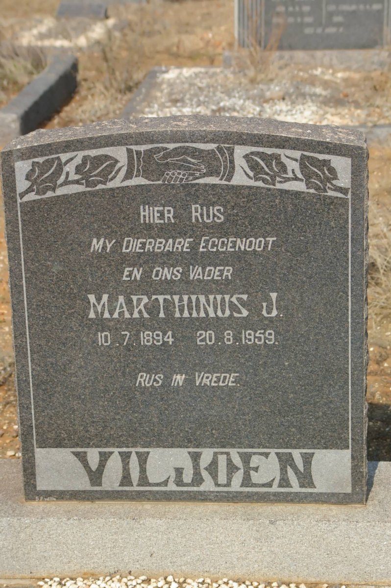 VILJOEN Marthinus J. 1894-1959