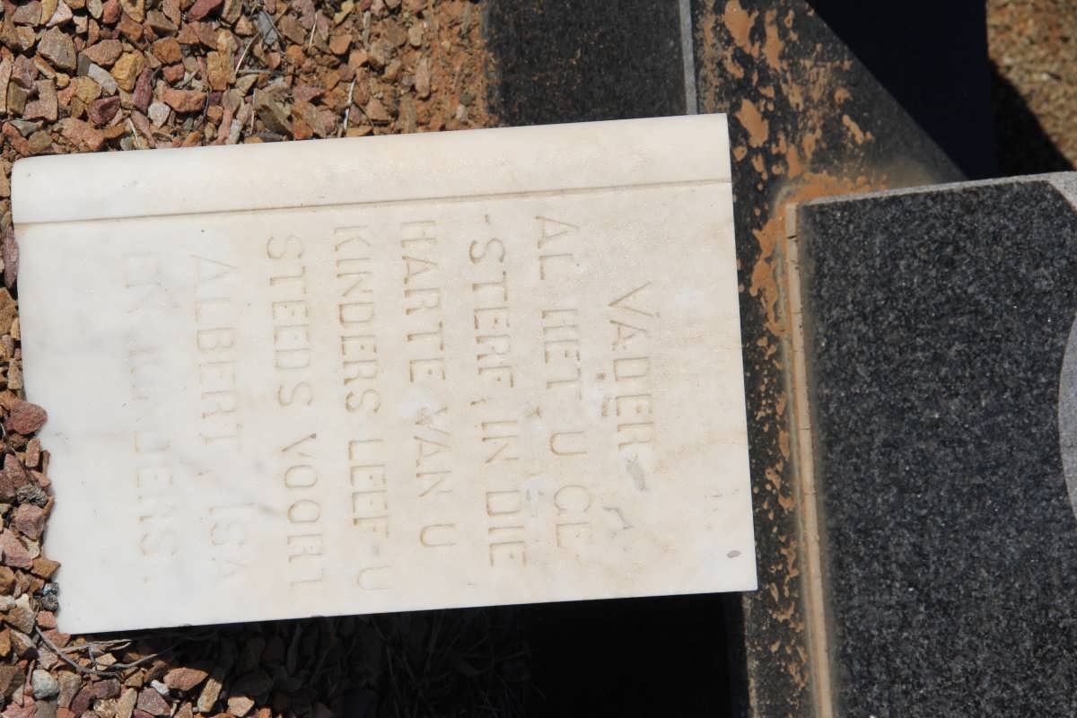VUUREN Renier Hendrik Gerhardus, Jansen van 1890-1972