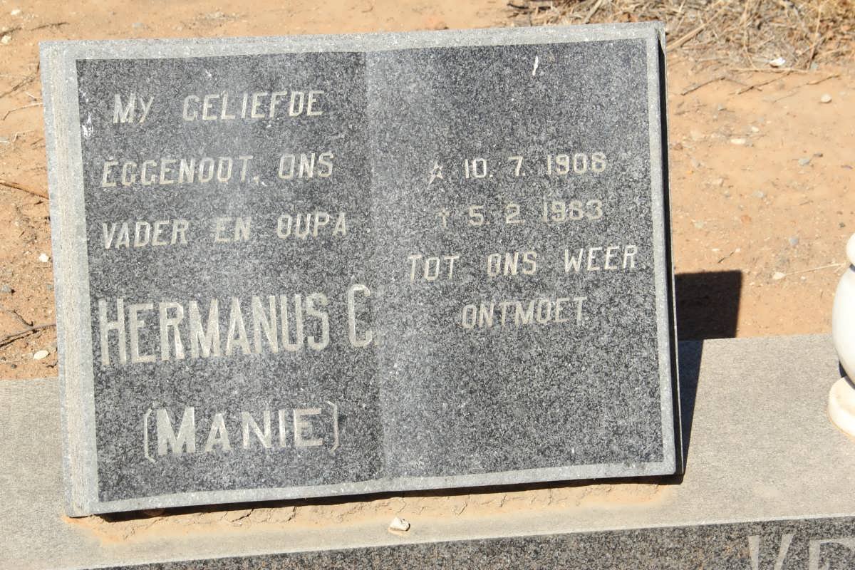 VENTER Hermanus C. 1908-1983