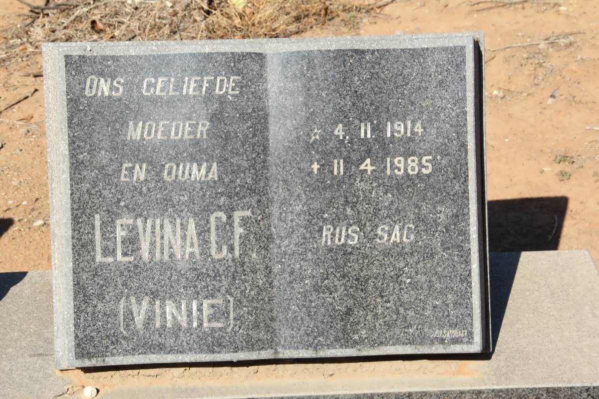 VENTER Levina C.F. 1914-1985