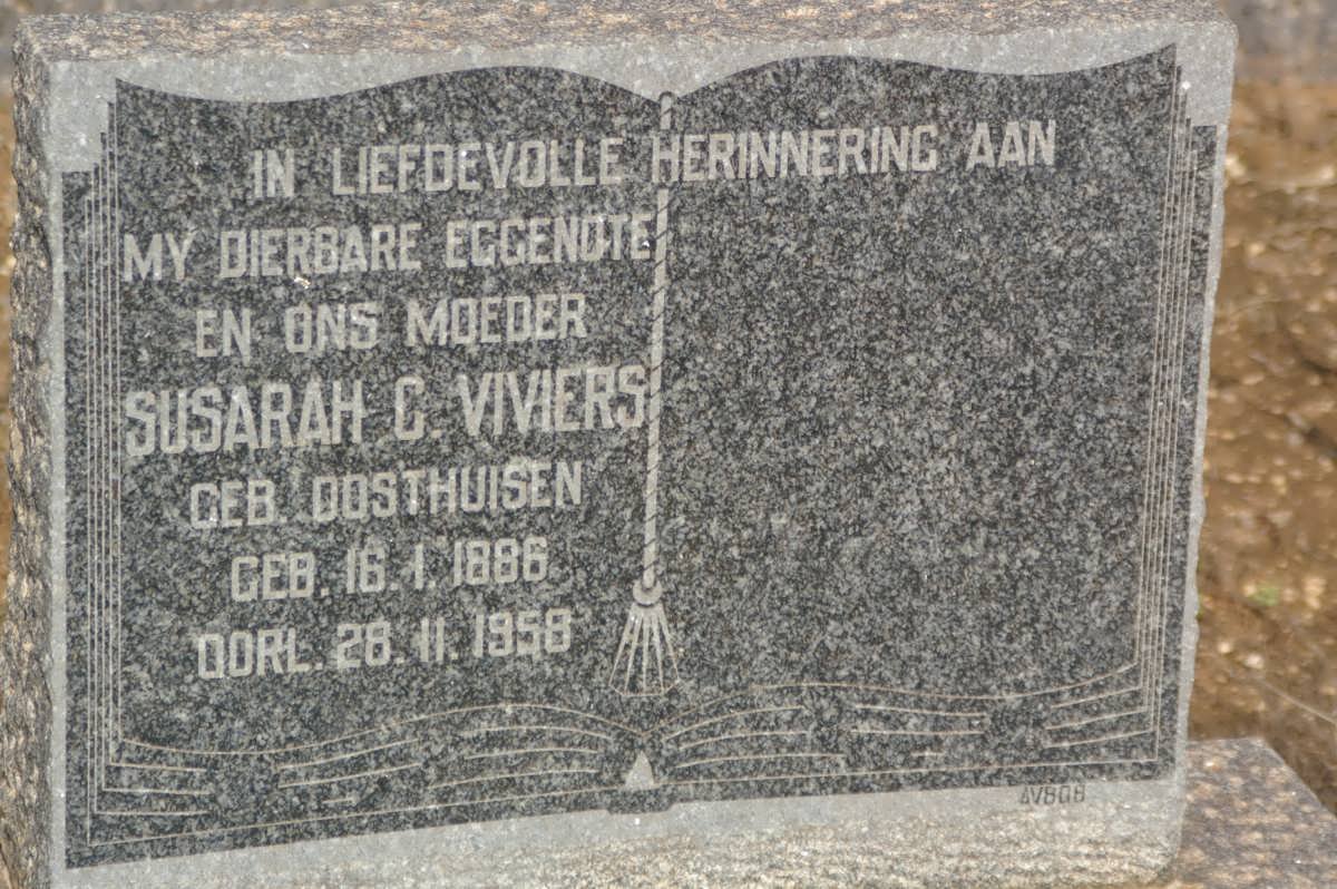VIVIERS Susarah C. nee OOSTHUISEN 1886-1958