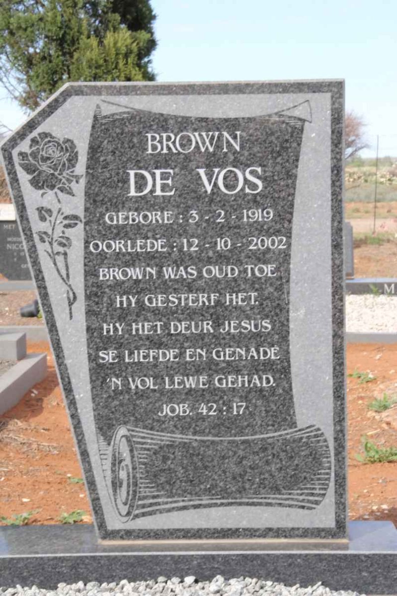 VOS Brown, de 1919-2002