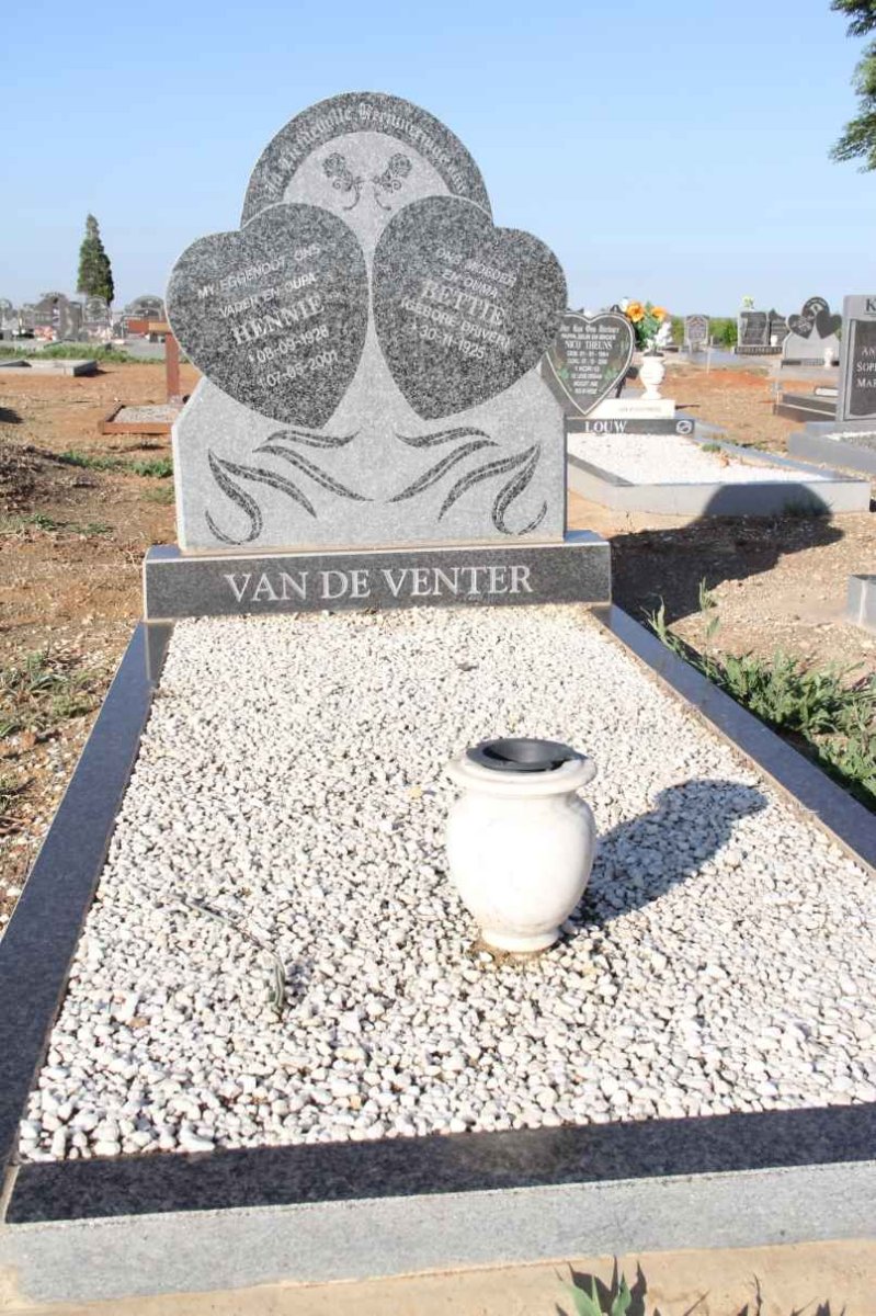 VENTER Hennie, van de 1928-2001 &amp; Bettie DRIVER 1925-