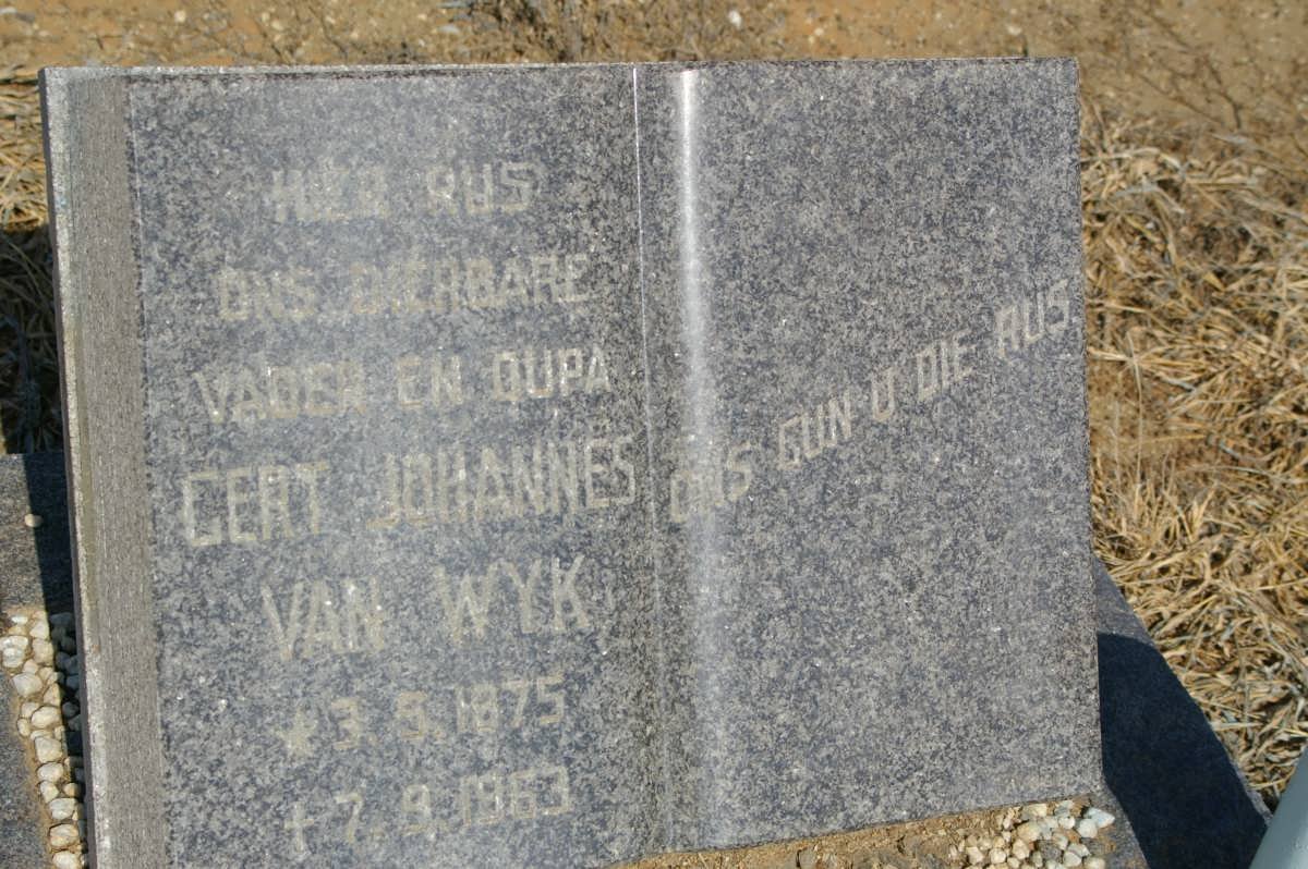 WYK Gert Johannes, van 1875-1963 