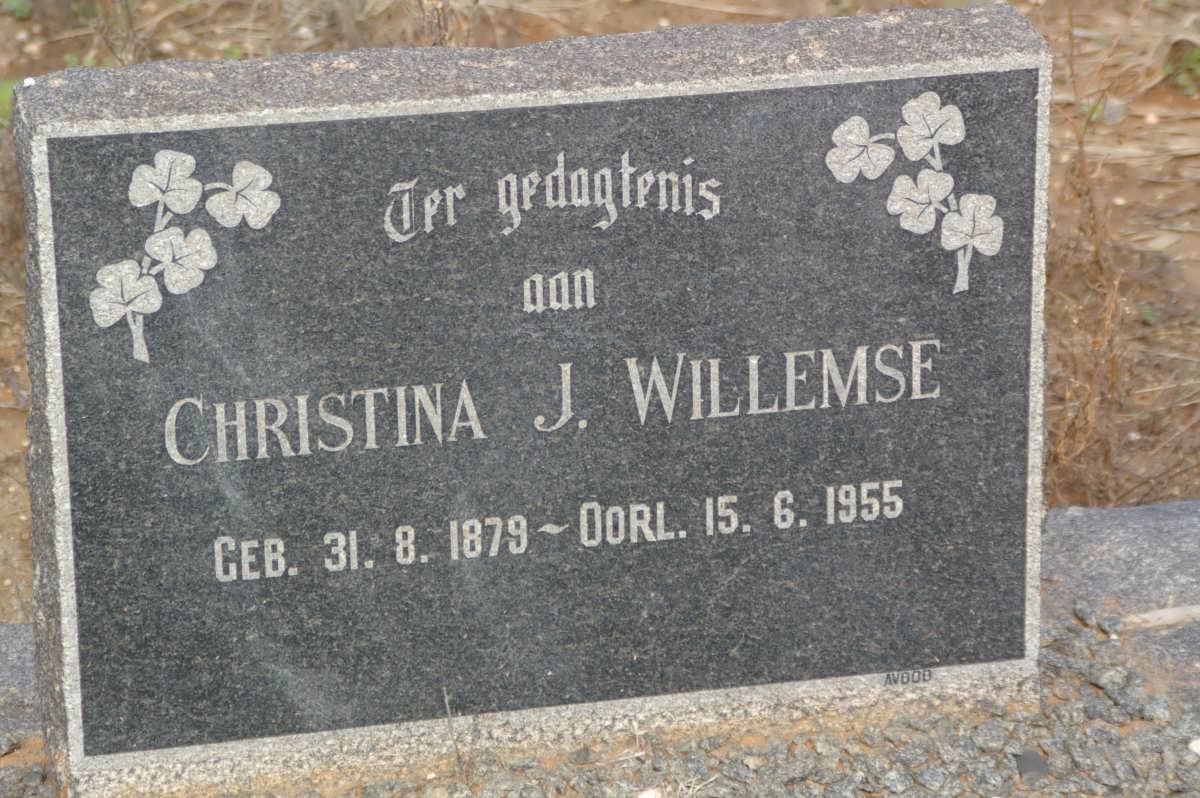 WILLEMSE Christina J. 1879-1955