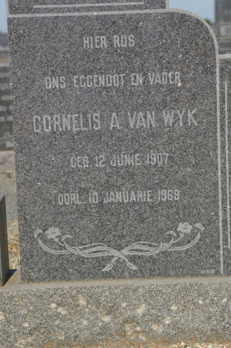WYK Cornelis A., van 1907-1969