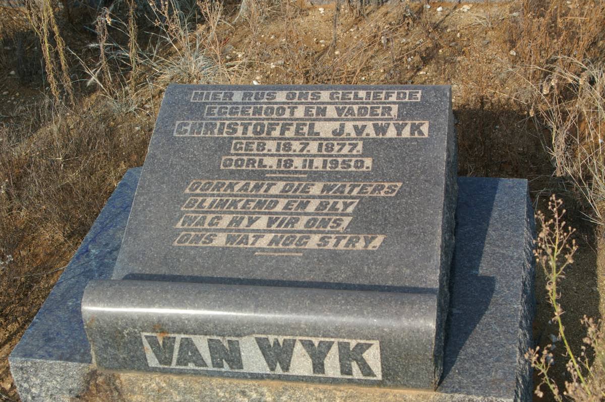 WYK Christoffel J., van 1877-1950