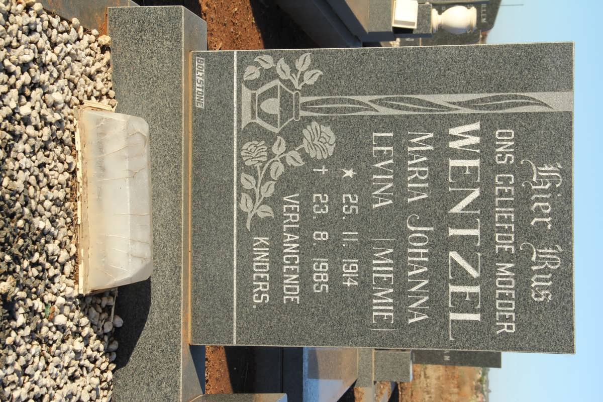 WENTZEL Maria Johanna Levina 1914-1985