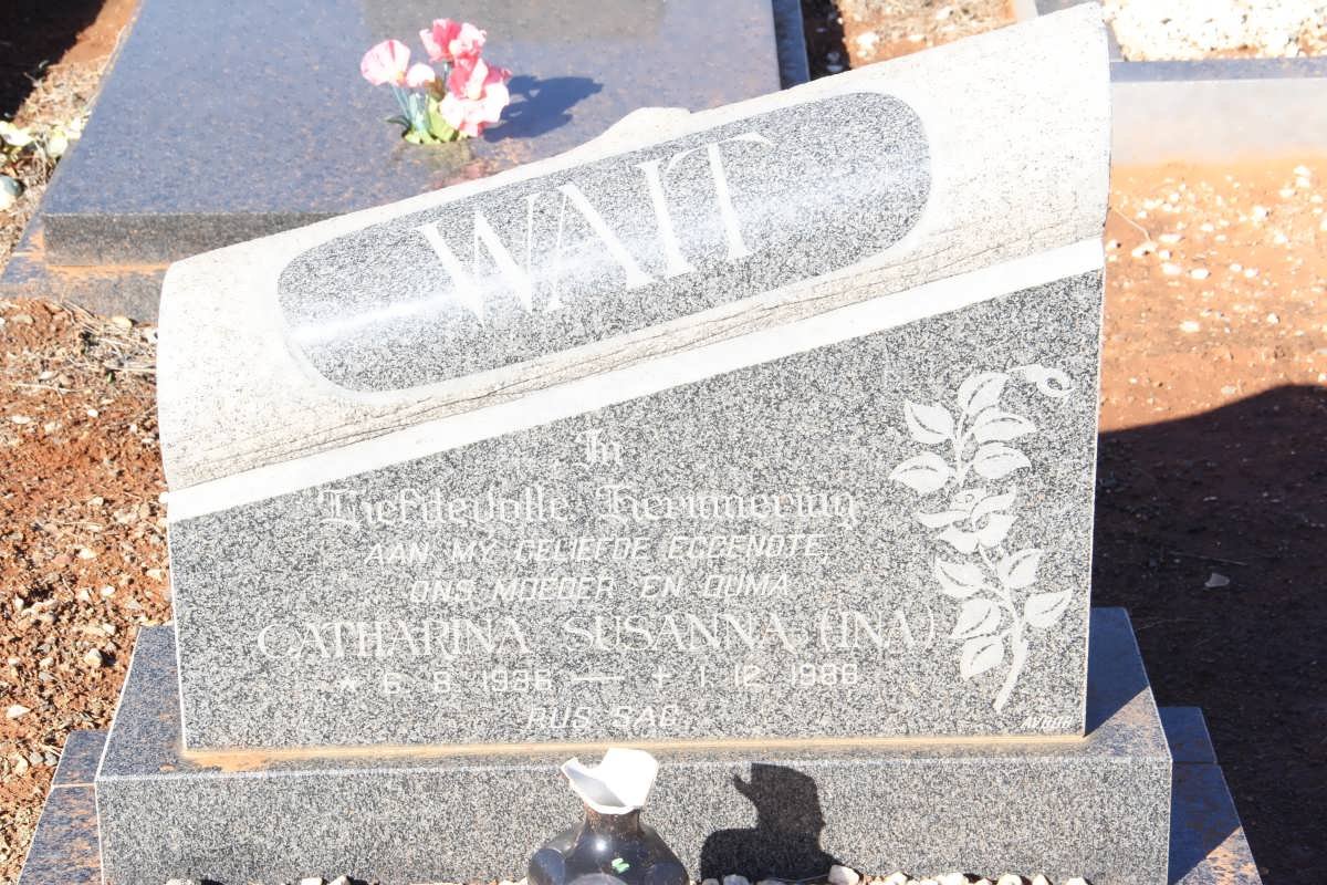 WAIT Catharina Susanna 1936-1986
