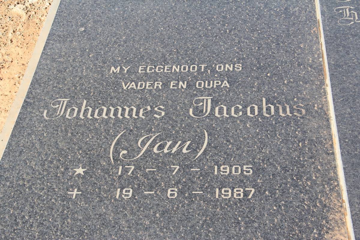 WYK Johannes Jacobus, van 1905-1987