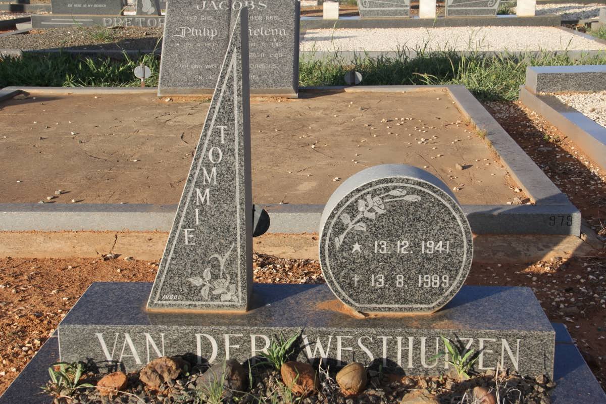 WESTHUIZEN Tommie, van der 1941-1989