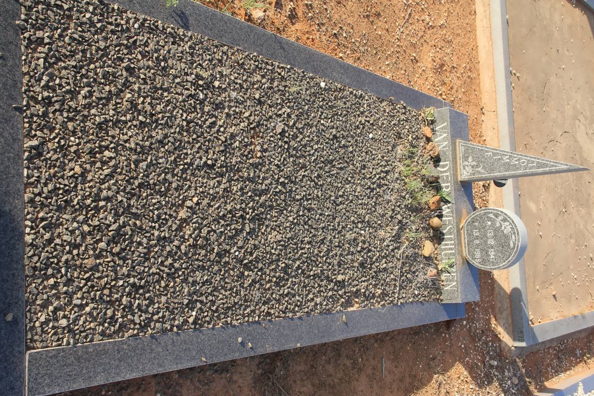 WESTHUIZEN Tommie, van der 1941-1989