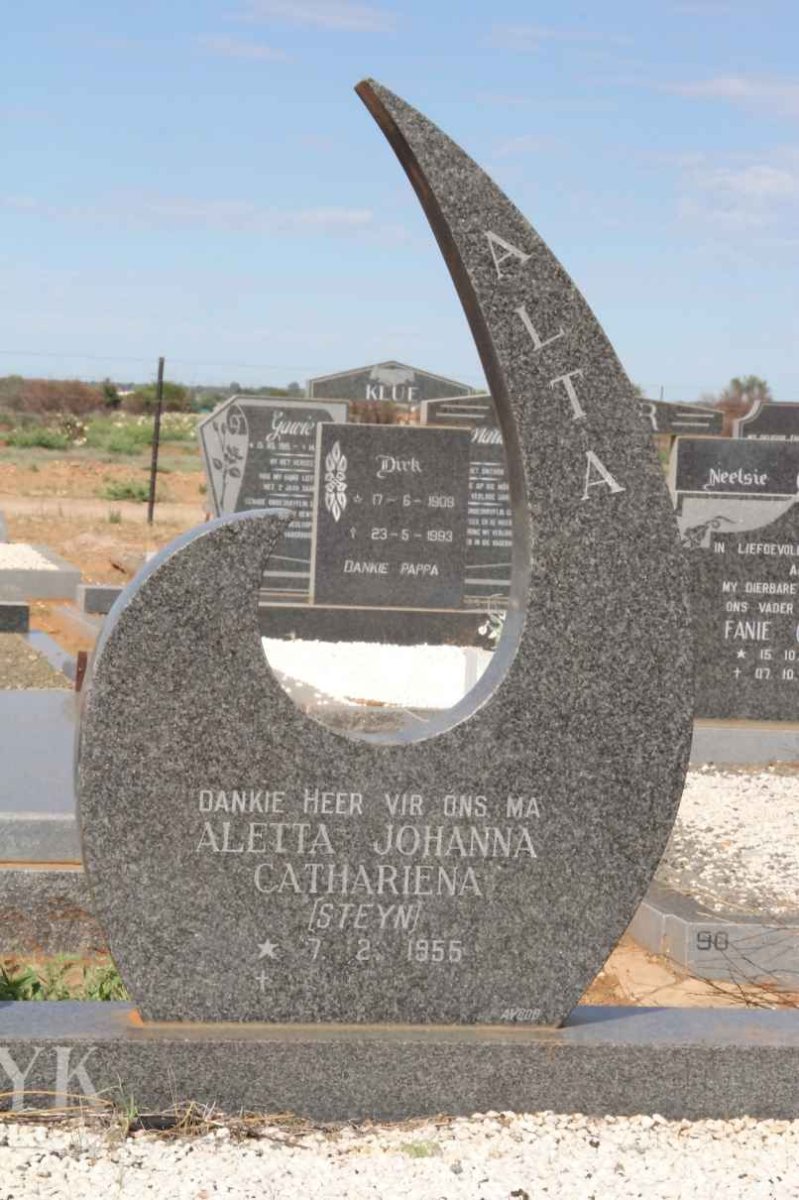 WYK Aletta Johanna Catheriena, van nee STEYN 1955-