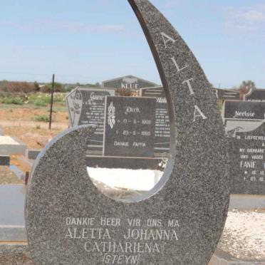 WYK Aletta Johanna Catheriena, van nee STEYN 1955-