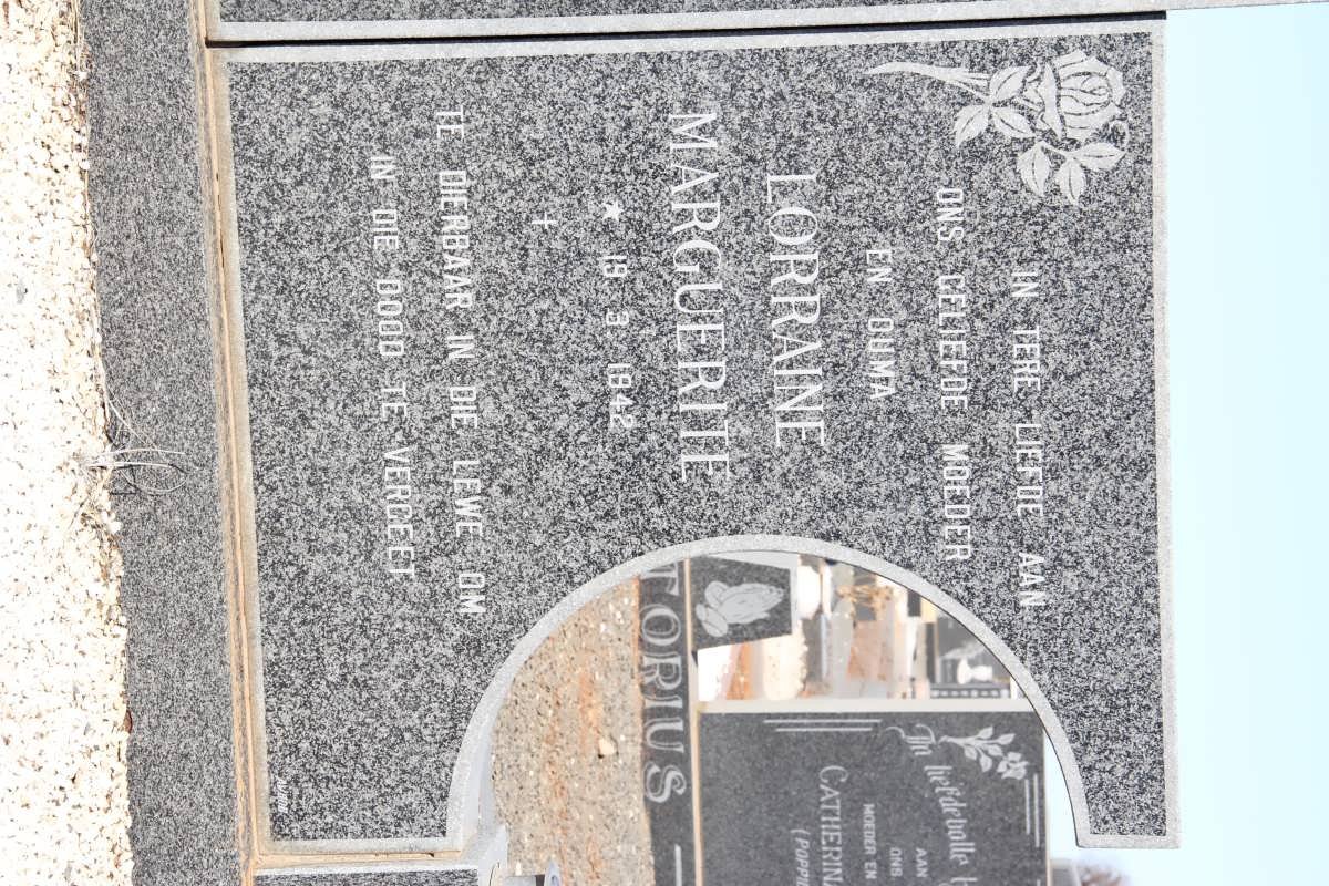WEYDEMAN Lorraine Marguerite 1942-