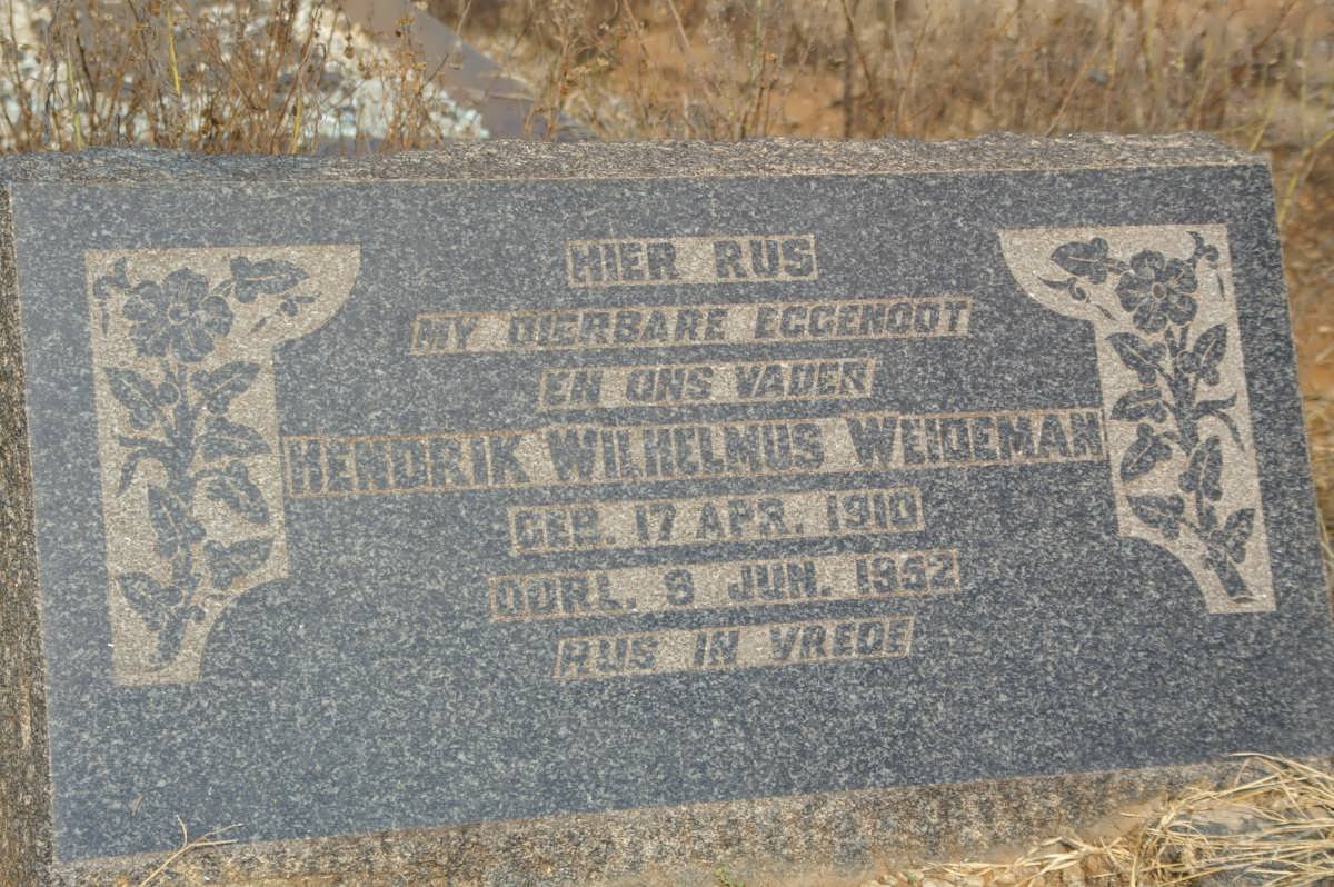 WEIDEMAN Hendrik Wilhelmus 1910-1952