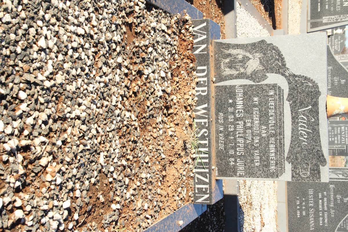 WESTHUIZEN Johannes Phillippus Jurie, van der 1929-1984