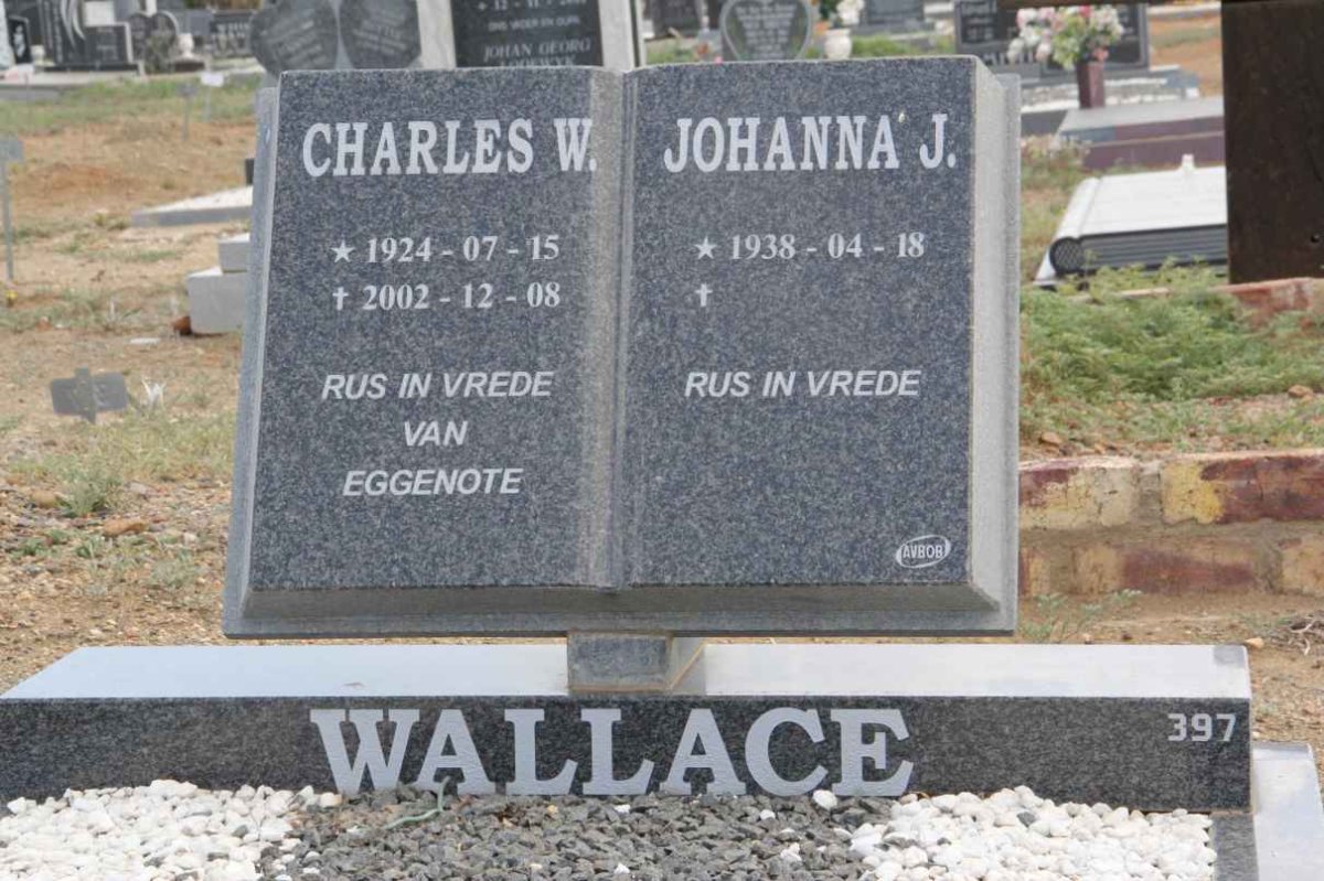 WALLACE Charles W. 1924-2002 &amp; Johanna J. 1938-