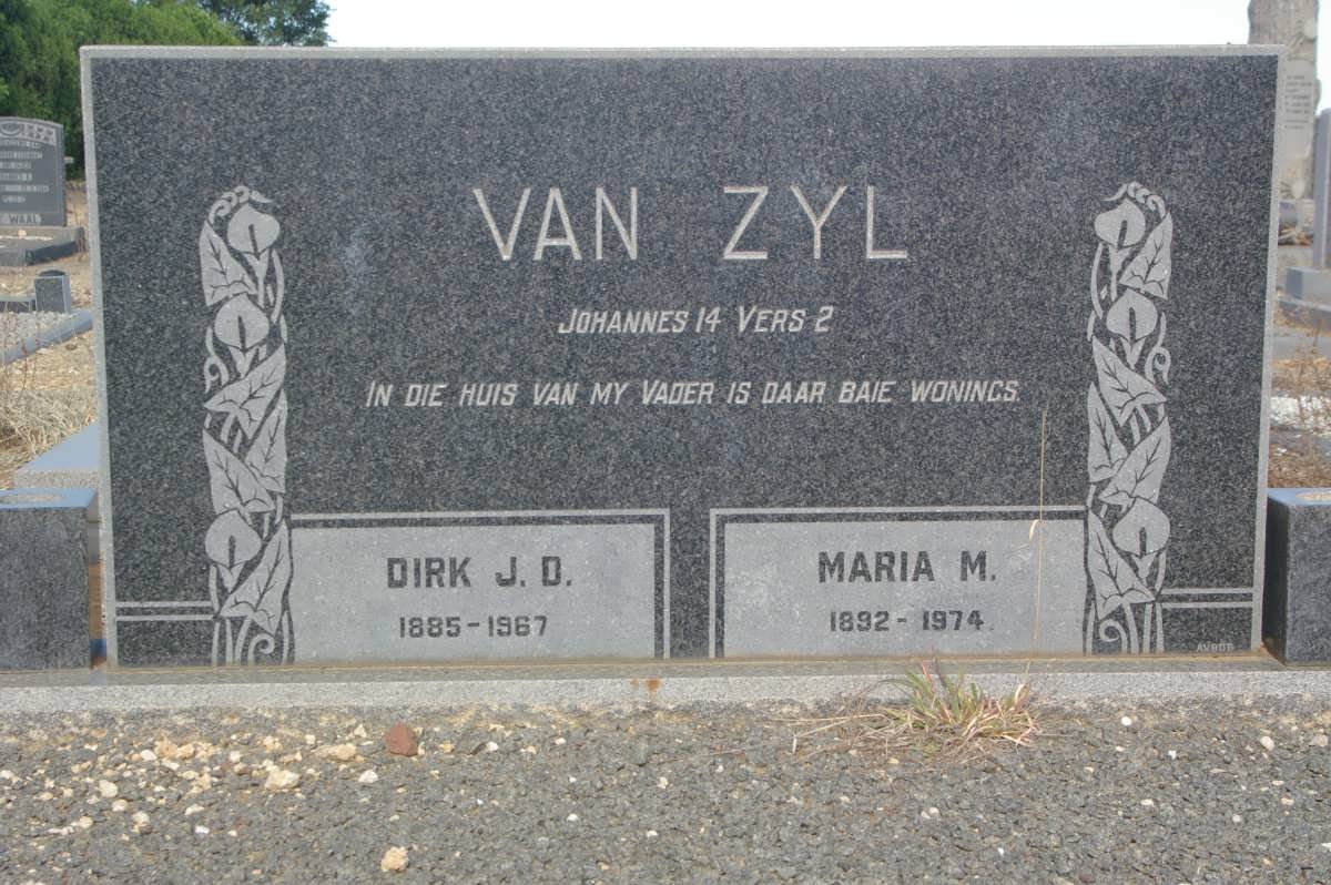 ZYL Dirk J.D., van 1885-1967 &amp; Maria M. 1892-1974