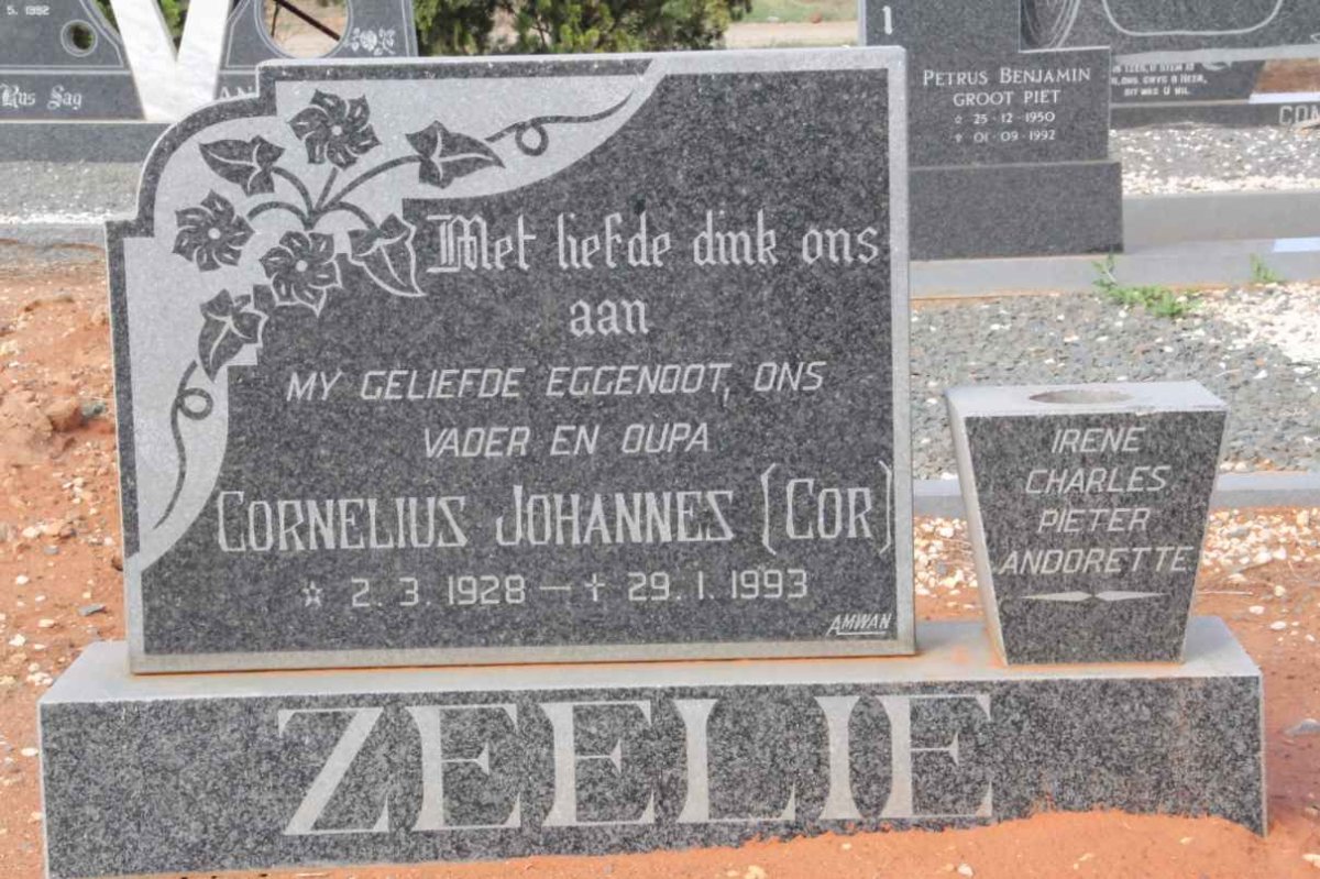 ZEELIE Cornelius Johannes 1928-1993