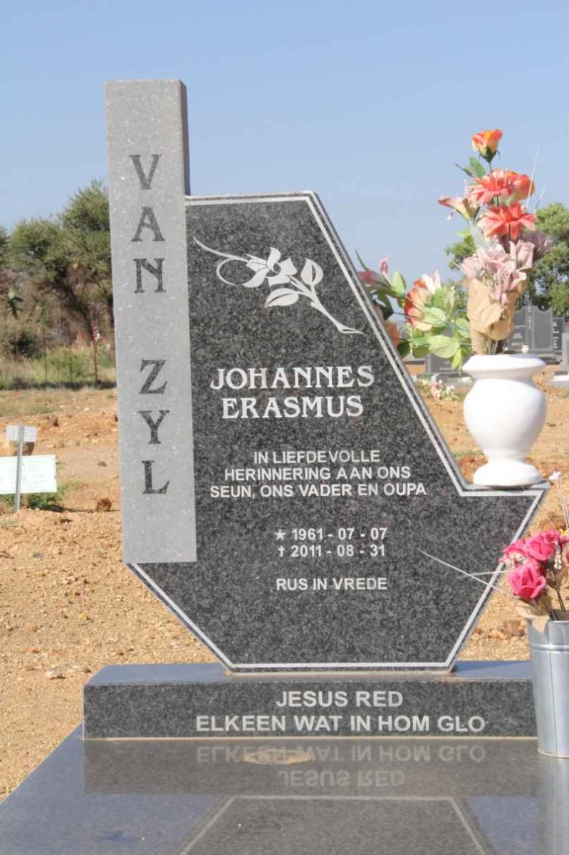 ZYL Johannes Erasmus, van 1961-2011