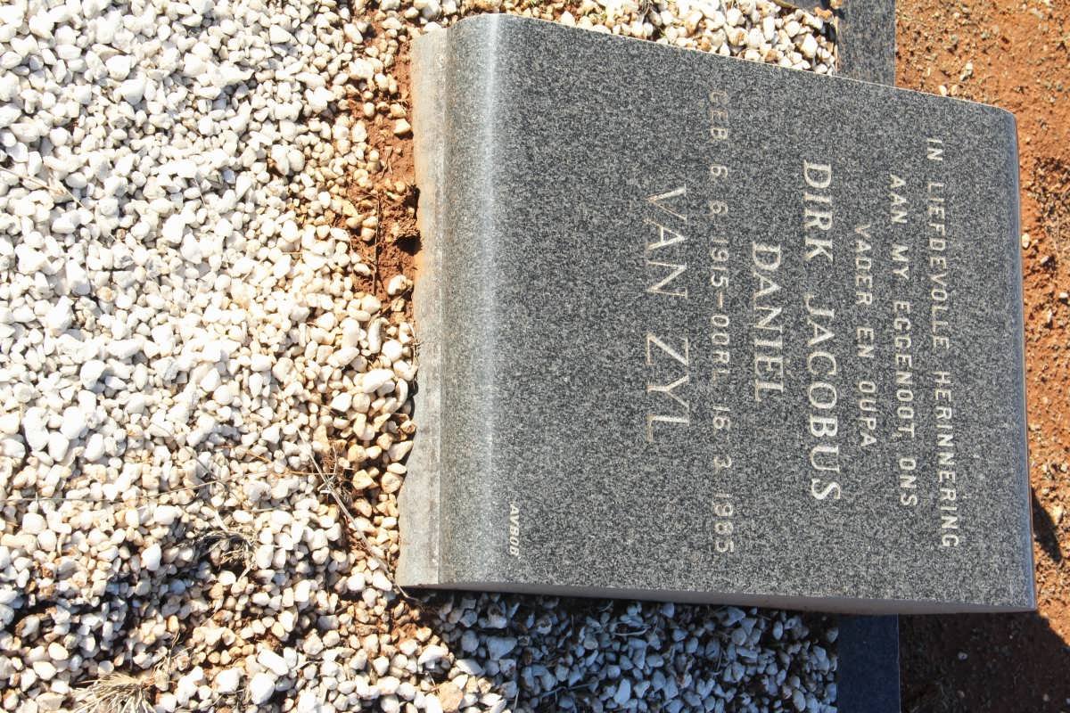 ZYL Dirk Jacobus Daniël, van 1915-1985