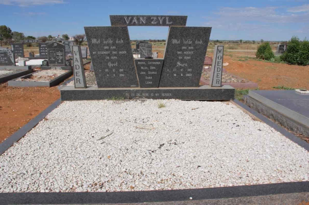 ZYL Gert, van 1912-1994 &amp; Sara 1913-2003