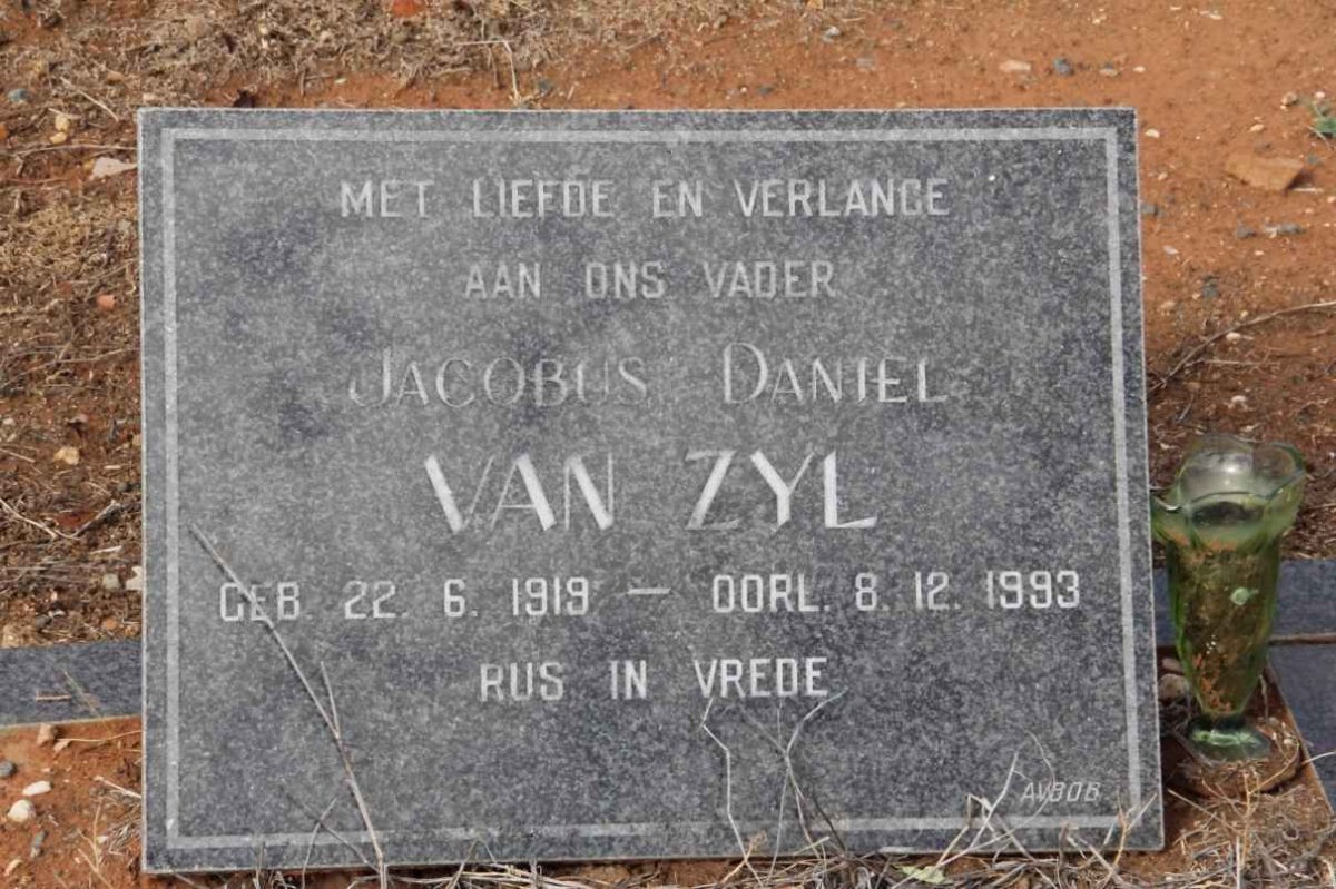 ZYL Jacobus Daniel van 1919-1993