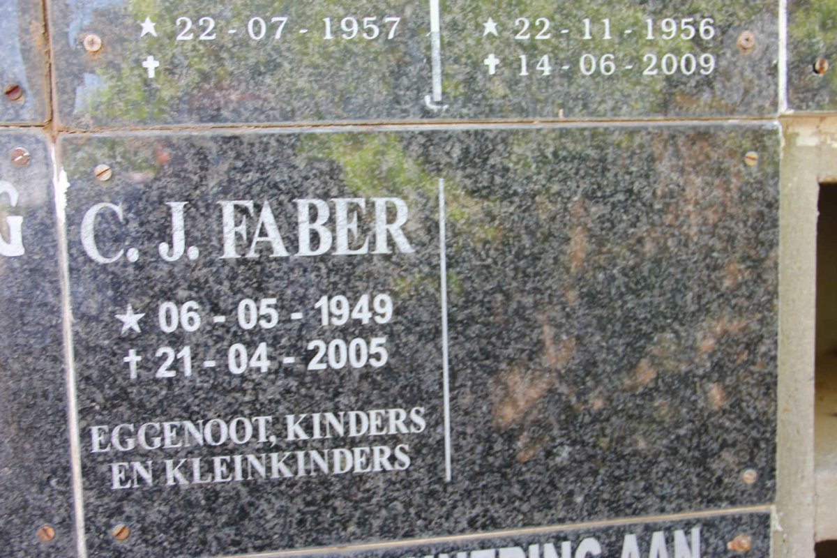 FABER C.J. 1949-2005