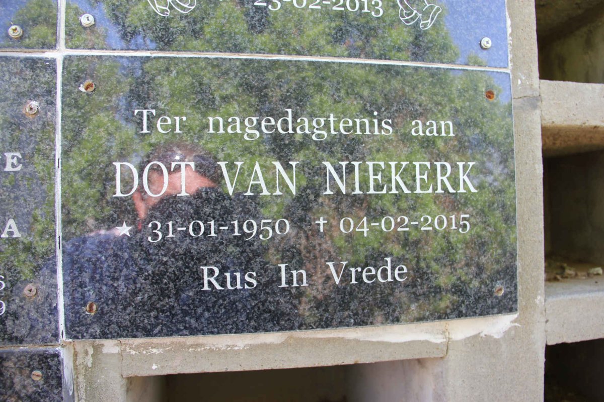 NIEKERK Dot, van 1950-2015