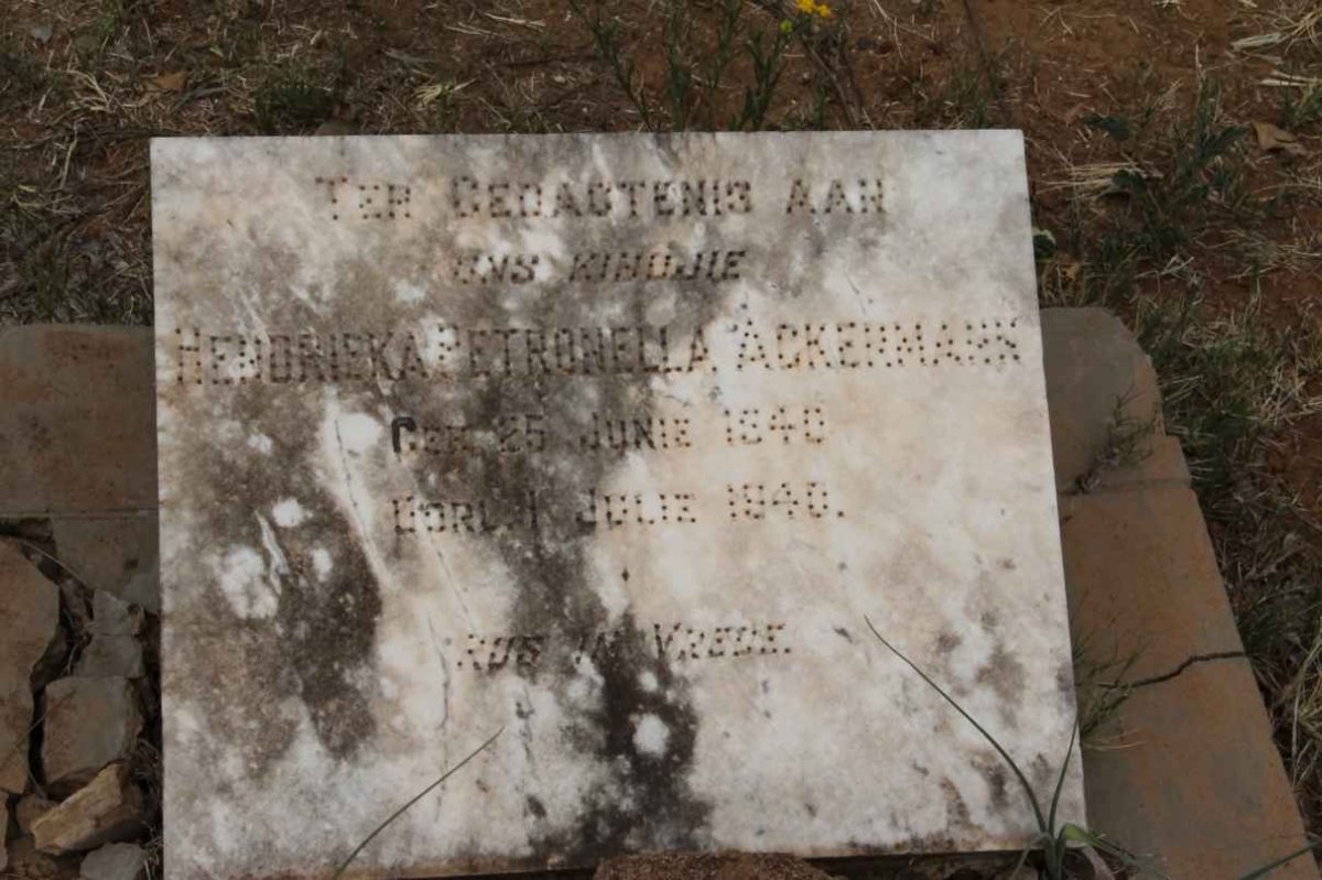 ACKERMANN Hendrieka Petronella 1940-1940