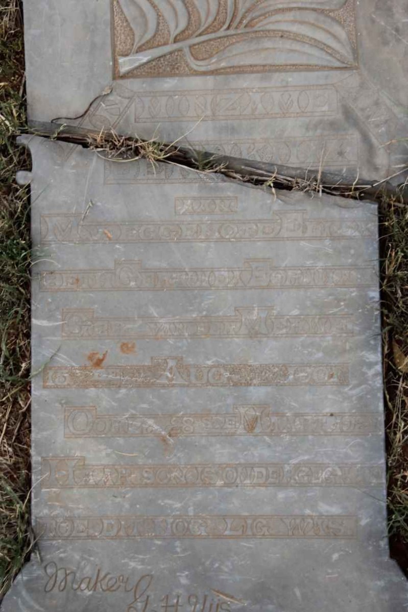 BORNMAN Elizabeth Gertruida nee V.D. MERWE 1901-