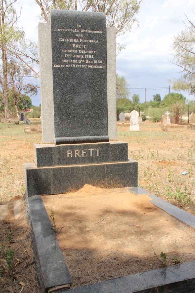 BRETT Cathrina Fredrika nee DELPORT 1865-1939