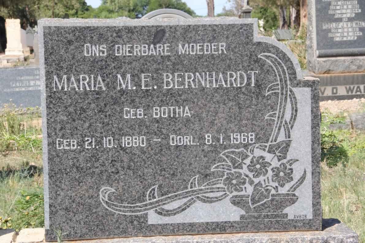 BERNHARDT Maria M.E. BOTHA 1880-1968