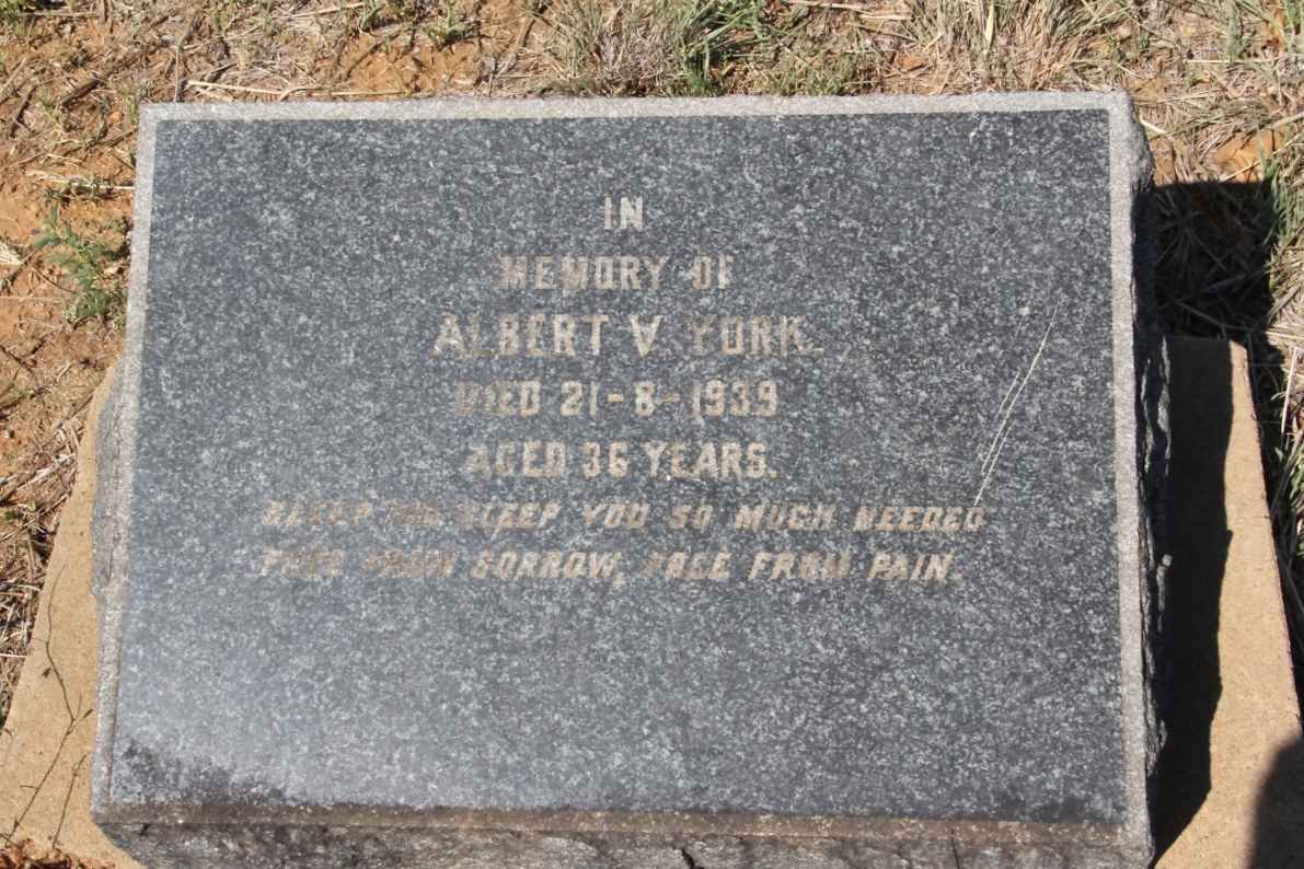 YORK Albert V. -1939